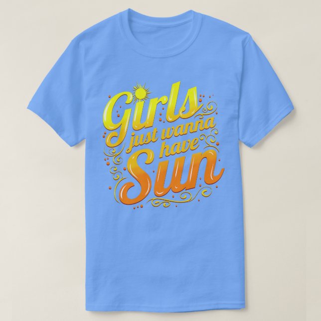 Camiseta Meninas Só Querem Ter Uma Break Sun Spring (Frente do Design)