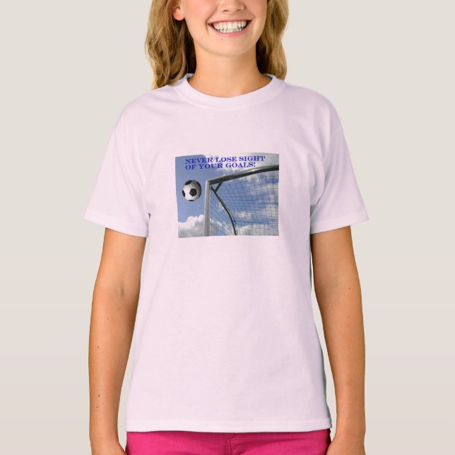 CAMISETA MENINAS SOCCER GOALS RINGER T SHIRT (Frente)