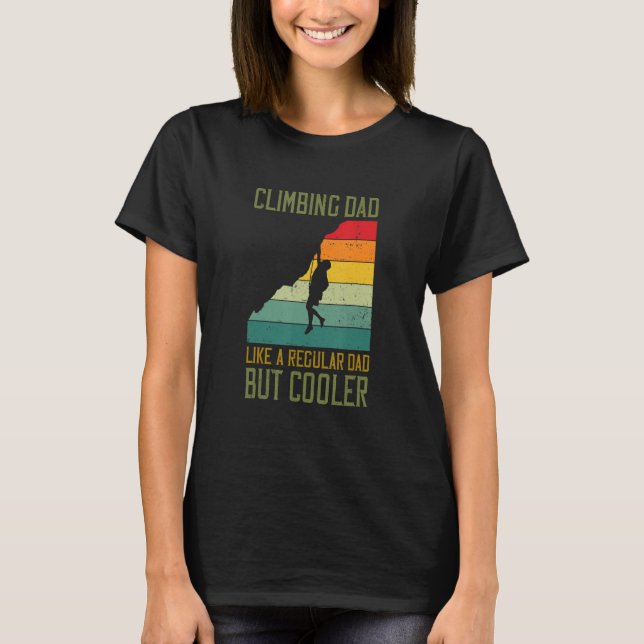Camiseta Meninas Subindo Pai Como Um Pai Regular Mas Mais F (Frente)