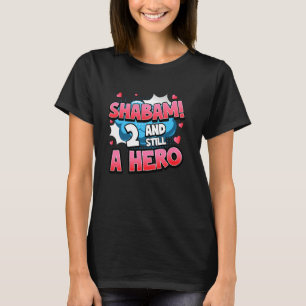 Camiseta Meninas Super-Heroínas de 2º Aniversário Shabam! H