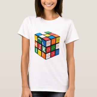Camiseta Meninas T do cubo da cidade da espátula
