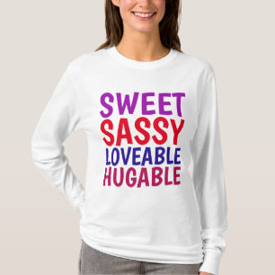 Camiseta MENINAS T-Shirts, DOCE SASSY HUGABLE