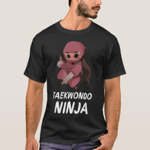 Camiseta Meninas Taekwondo Ninja Engraçado Artes Marciais