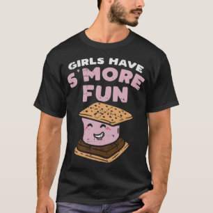 Camiseta Meninas Têm Camp Camp Camp Engraçado Mais Divertid