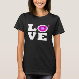 Camiseta Meninas Tinham Pink Archery Arco Seta Alvo