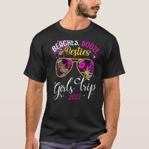 Camiseta Meninas Trip 2022 Melhor Praias Amigas Booze E Mel