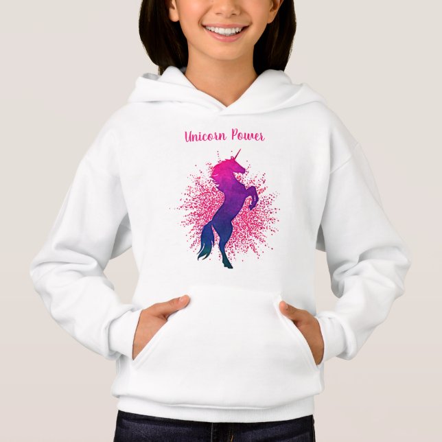 Camiseta Meninas "Unicorn Power" (Frente)
