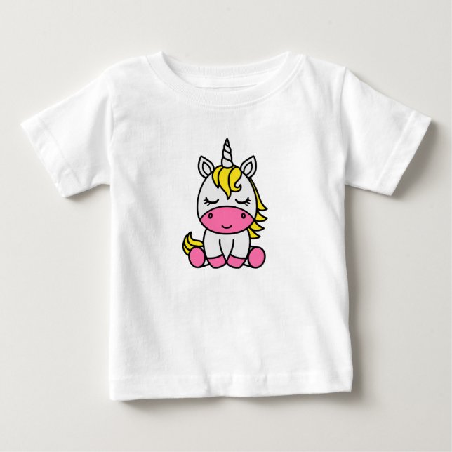 Camiseta Meninas Unicórnio Pônei (Frente)