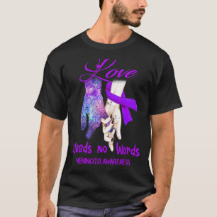 Camiseta Meningite Consciência, Amor Não Precisa De Palavra