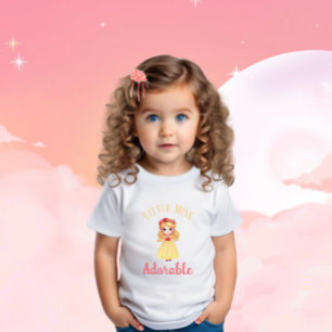 Camiseta Menininha com vestido amarelo