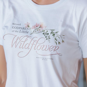 Camiseta Menininha de flor silvestre Chá