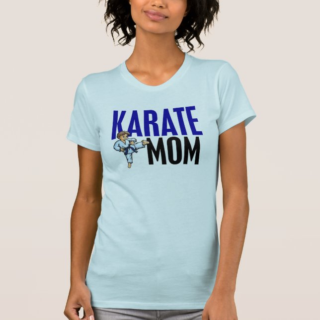 Camiseta MENINO 3,1 da mamã do karaté (Frente)