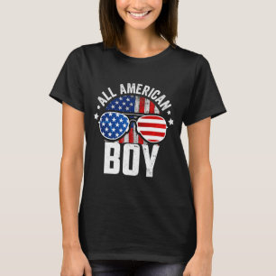 Camiseta Menino americano combinando com a família no dia 4