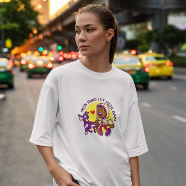 Camiseta Menino Andando Cachorro (Criador carregado)