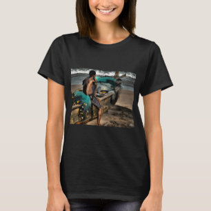 Camiseta Menino andando de bonde