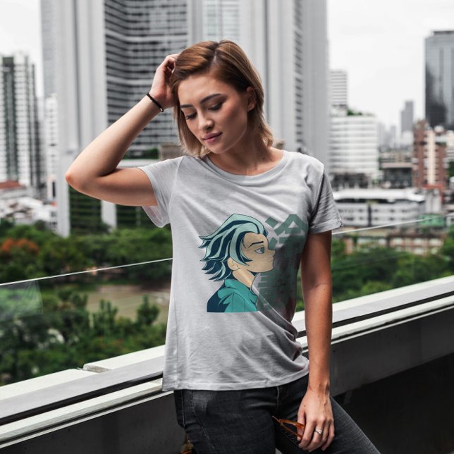 Camiseta Menino animado pacífico (Criador carregado)