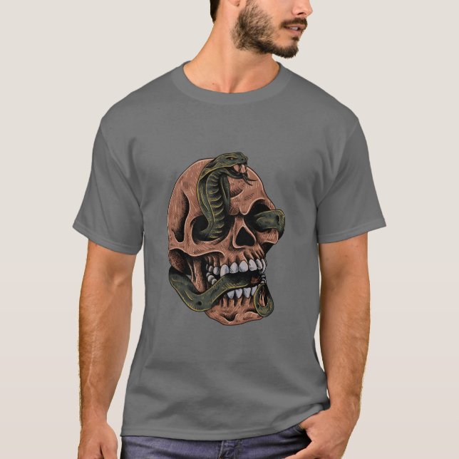 Camiseta Menino animal gótico (Frente)