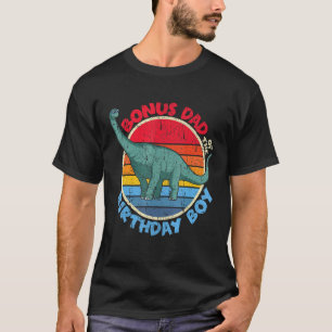 Camiseta Menino Aniversário I Pai Bono I Brachiosaurus I Fa