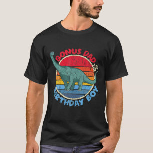 Camiseta Menino Aniversário I Pai Bono I Brachiosaurus I Fa