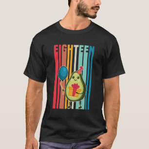 Camiseta Menino Avocado, 18 Anos, Tema Avocado Aniversário