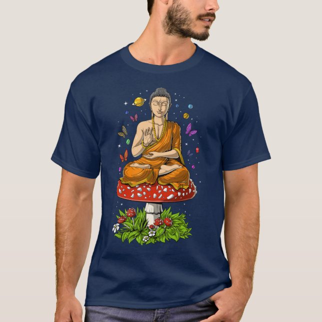Camiseta Menino Buda Cogumelo (Frente)