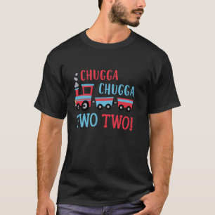Camiseta Menino Chugga Chugga Dois Dois Trem Família Combin