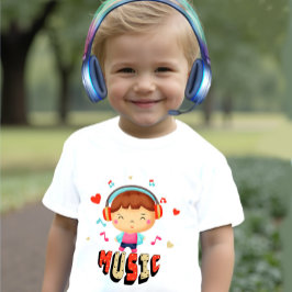Camiseta Menino com música
