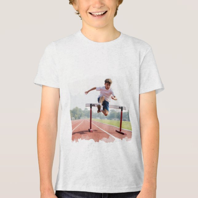 Camiseta menino com obstáculo (Frente)