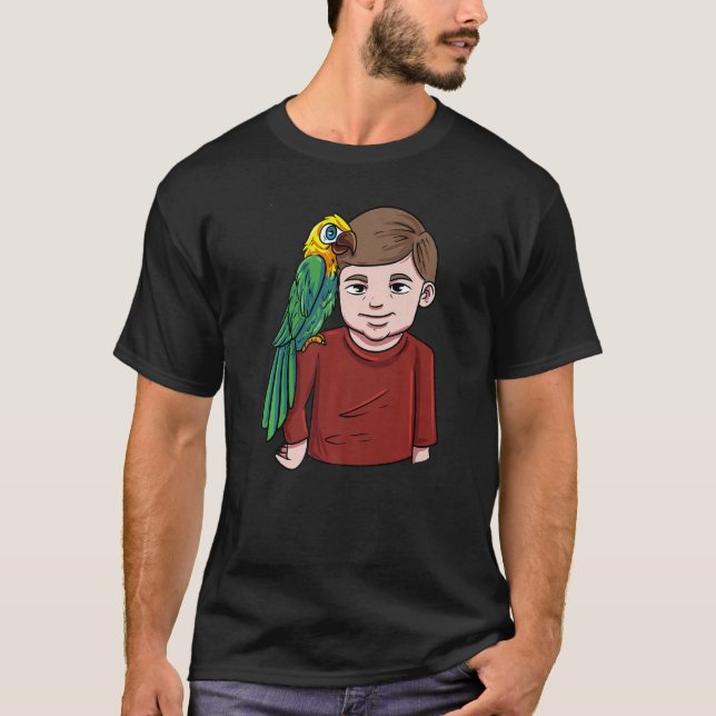 Camiseta Menino com Papagaio Arara (Frente)
