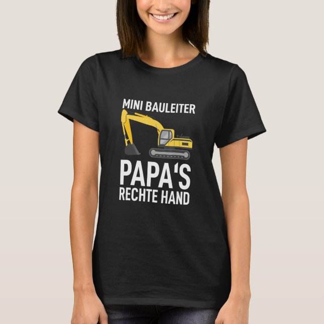 Camiseta Menino da Construção da Mão Direita do Papa, Garot (Frente)