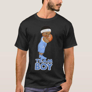 Camiseta Menino da Equipe de Basquete Étnica