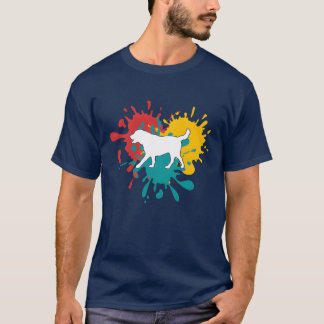 Camiseta menino da família cão