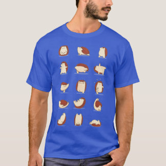Camiseta Menino da família de yoga de ouriço-cacheiro