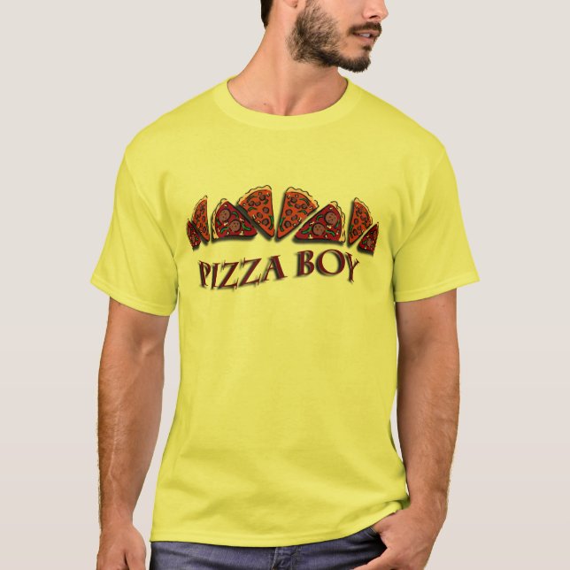 Camiseta Menino da pizza (Frente)