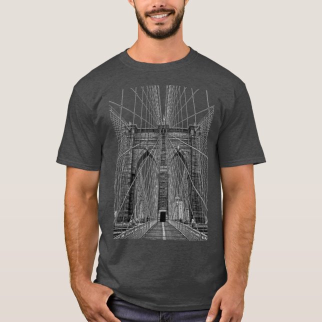 Camiseta menino da ponte de Brooklyn (Frente)