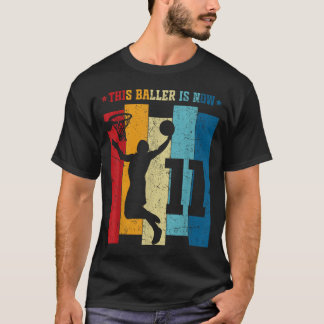 Camiseta Menino de 11 anos de beisebol aniversário de 11 an