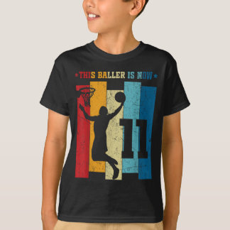 Camiseta Menino de 11 anos de beisebol aniversário de 11 an