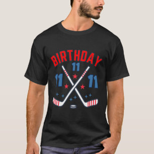 Camiseta Menino de 11 anos de idade fazendo aniversário de
