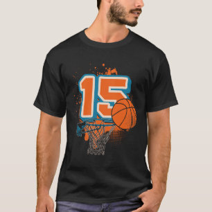 Camiseta Menino de 15 anos de idade jogador de esqueleto es