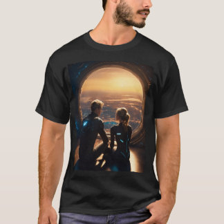 Camiseta Menino de 18 anos e menina loira de 18 anos