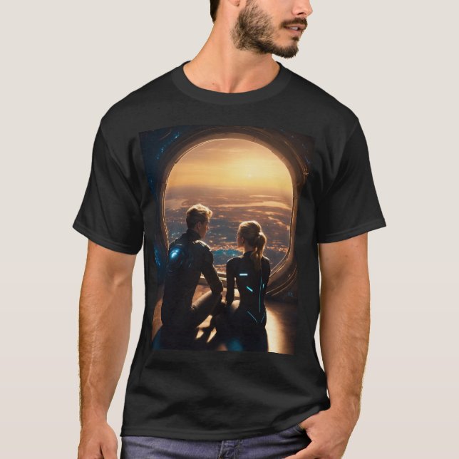 Camiseta Menino de 18 anos e menina loira de 18 anos (Frente)