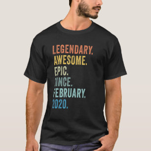 Camiseta Menino de 3 anos de idade lendário épico incrível 