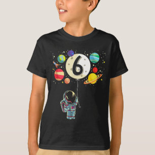 Camiseta menino de 6 anos de idade fazendo aniversário astr