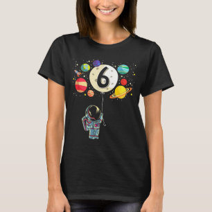 Camiseta menino de 6 anos de idade fazendo aniversário astr