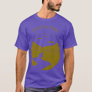 Camiseta Menino de acampamento selvagem livre