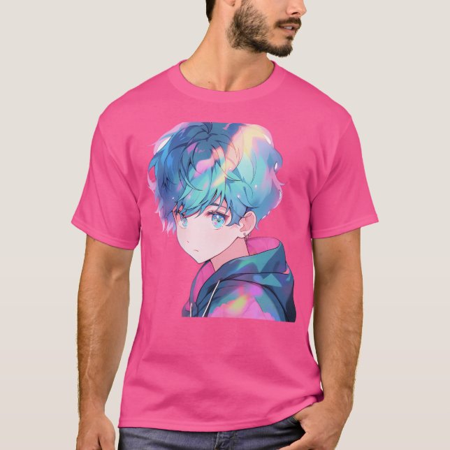 Camiseta Menino de Animação Bonito (Frente)