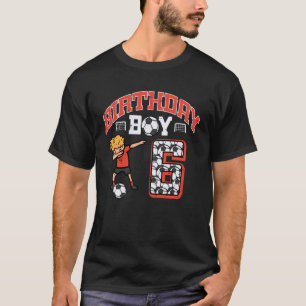 Camiseta Menino de Aniversário 6 Futebol Dab 6º Seis Anos d