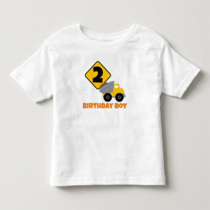 Camiseta Menino de Aniversário de Construção