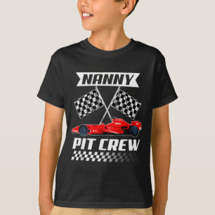 Camiseta Menino de aniversário do carro de corrida da famíl
