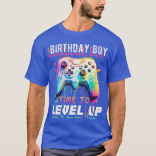 Camiseta Menino de Aniversário para Subir de Nível Vídeo Ga